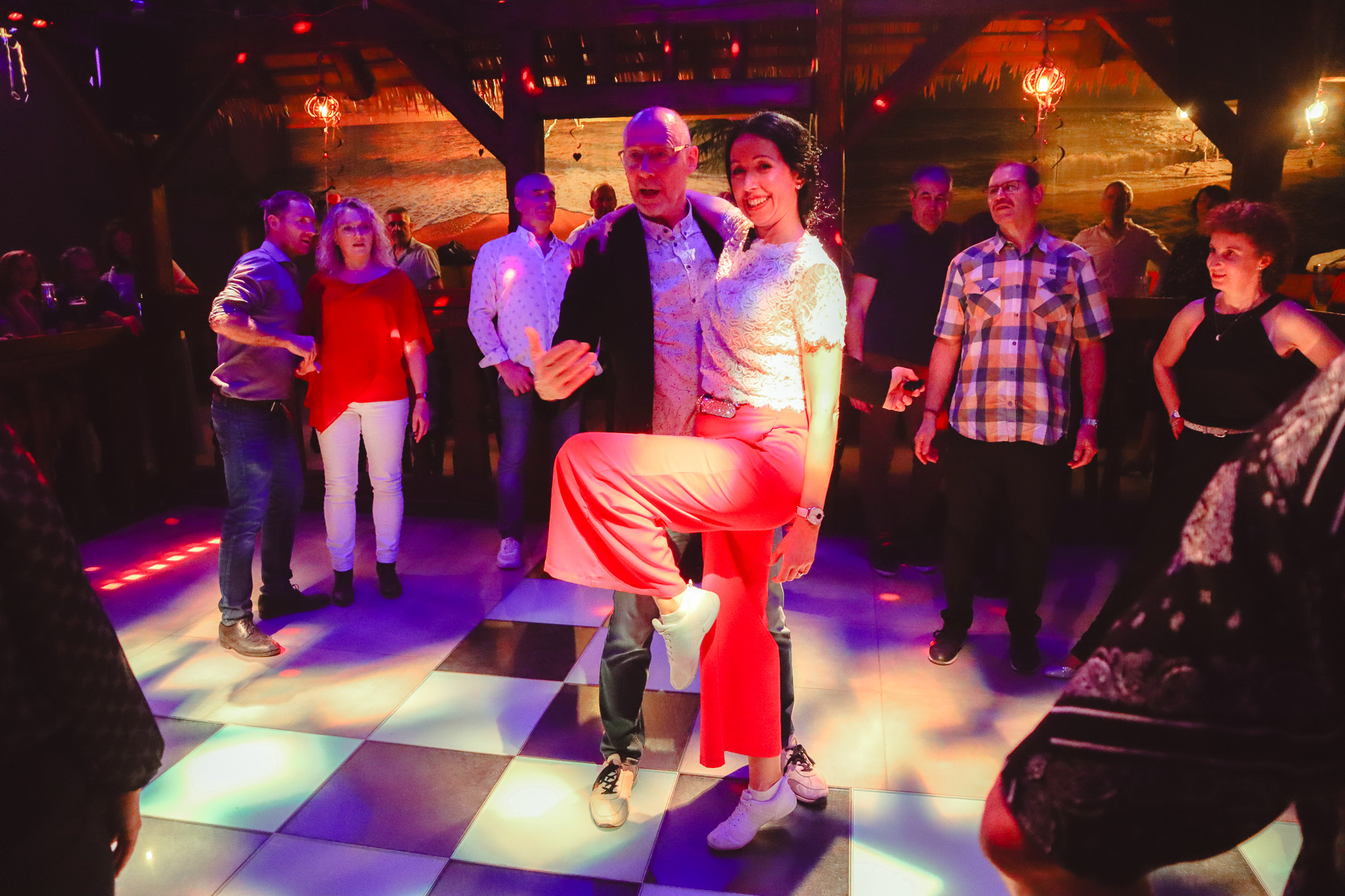 Lothar und Anna Pose am Discofox-Workshop im JT`s in Wackersdorf